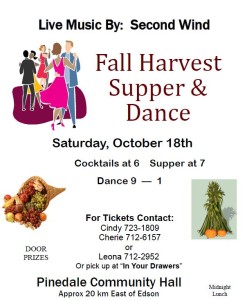 Annual Fall Harvest Supper & Dance - Pinedale Hall @ Pinedale Hall | Alberta | Canada