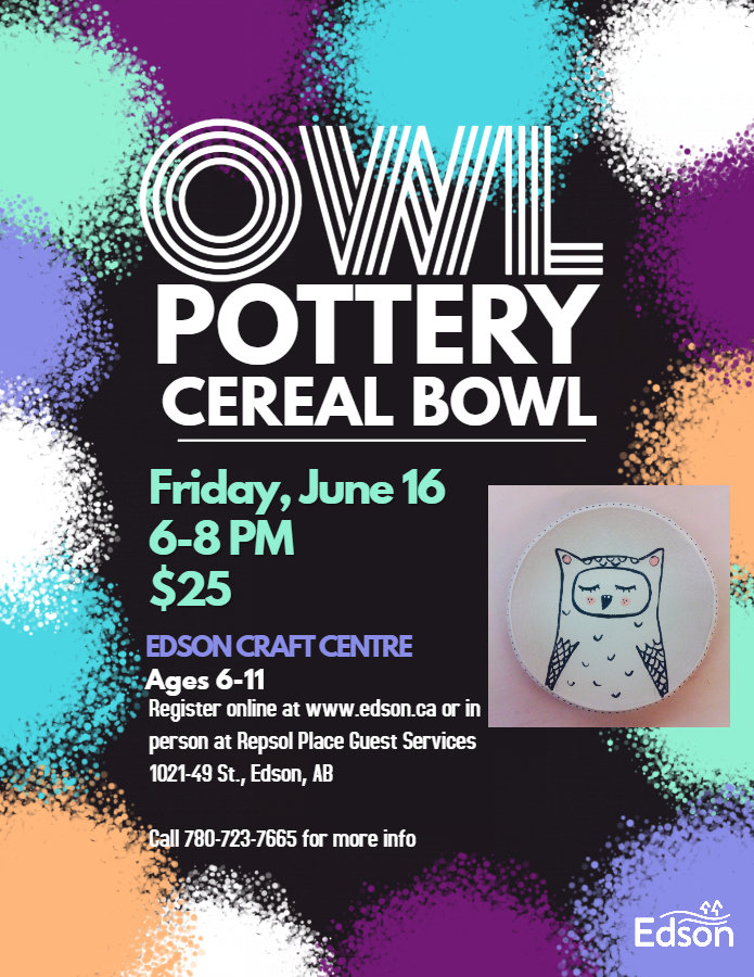 Owl Pottery Cereal Bowl June 16