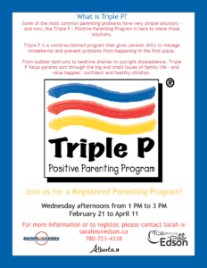 Triple P Parenting Program @ FCSS/ParentLink Centre | Edson | Alberta | Canada