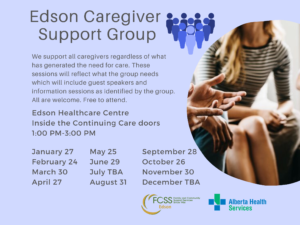 Edson Caregiver Support Group @ Edson Healthcare Centre Inside Continuing Care Doors